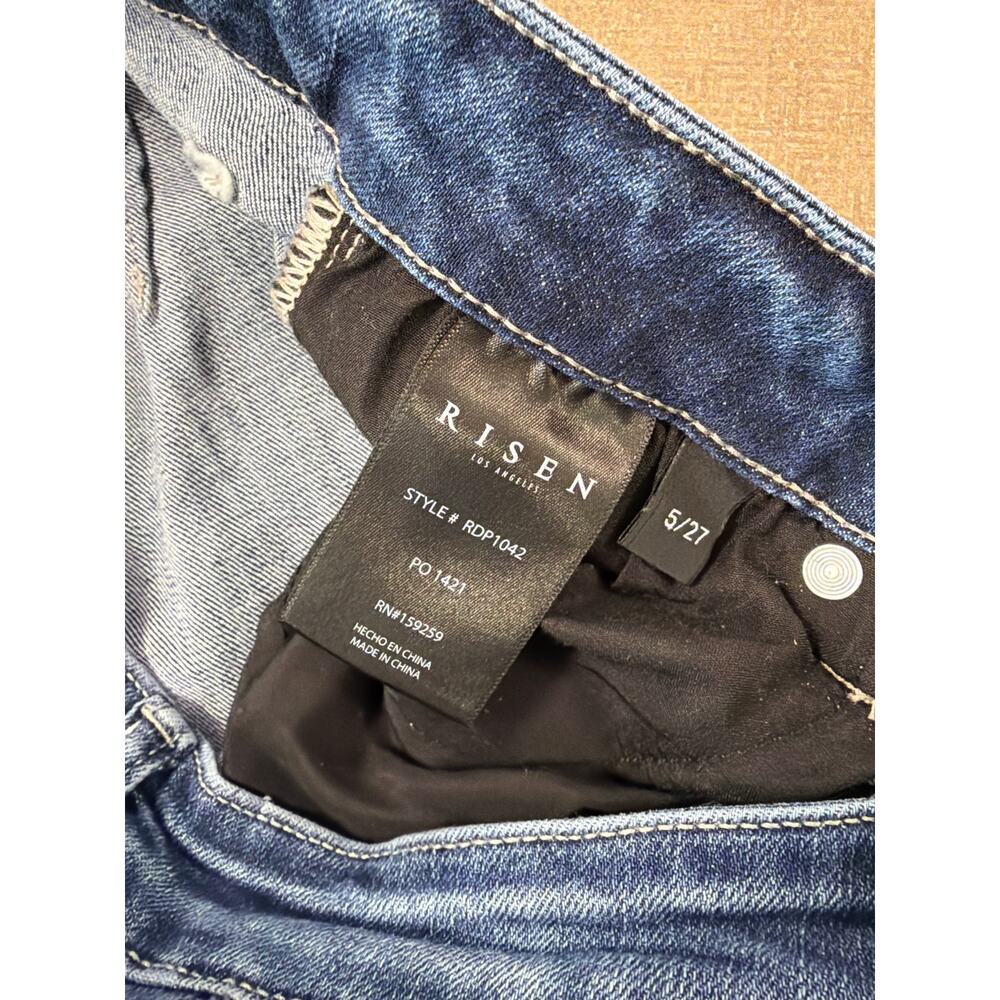 Risen Hi Waisted Flare Jeans women's size 5/27 - Picture 6 of 7